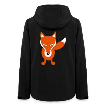fuchs tier lustig - Frauen Recycelte Softshelljacke von Stanley/Stella - Schwarz - Hinten - AI Model Female 172 light (172cm)
