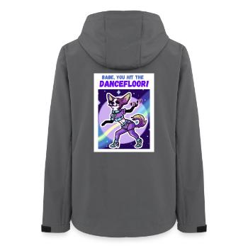 Chihuahua Babe, you hit the Dancefloor - Women’s Recycled Softshell Jacket by Stanley/Stella - anthracite - Back - AI Model Female 172 light (172cm)
