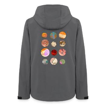 Marbres et planètes - Veste softshell femme recyclée Stanley/Stella - charbon - Dos - AI Model Female 172 light (172cm)