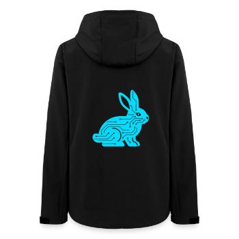 Cyber Rabbit Circuit Board Tech Vector - Veste softshell femme recyclée Stanley/Stella - noir - Dos - AI Model Female 172 light (172cm)