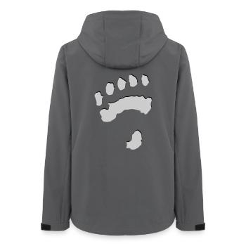 Eisbärtatze - Frauen Recycelte Softshelljacke von Stanley/Stella - Anthrazit - Hinten - AI Model Female 172 light (172cm)