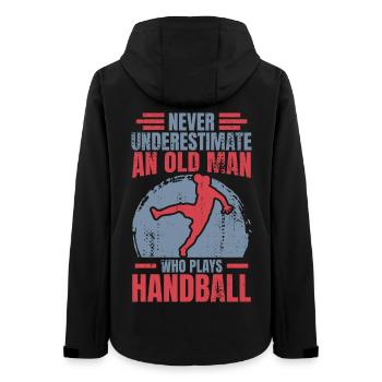 Handball Großvater - Frauen Recycelte Softshelljacke von Stanley/Stella - Schwarz - Hinten - AI Model Female 172 light (172cm)