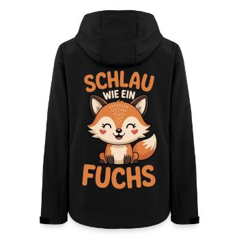 Schlau Wie Ein Fuchs Humor - Frauen Recycelte Softshelljacke von Stanley/Stella - Schwarz - Hinten - AI Model Female 172 light (172cm)