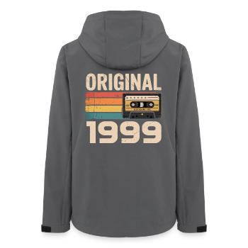 Originaler Retro-Geburtstag 1999 - Frauen Recycelte Softshelljacke von Stanley/Stella - Anthrazit - Hinten - AI Model Female 172 light (172cm)