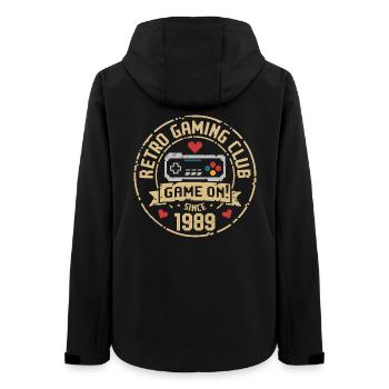 Vintage 1989 Birthday 1989 Gift 1989 - Women’s Recycled Softshell Jacket by Stanley/Stella - black - Back - AI Model Female 172 light (172cm)