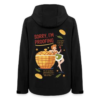 Sourdough Bread Baking Baker Sorry Im Proofing - Women’s Recycled Softshell Jacket by Stanley/Stella - black - Back - AI Model Female 172 light (172cm)