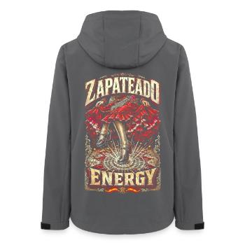 Flamenco Zapateado Energy - Frauen Recycelte Softshelljacke von Stanley/Stella - Anthrazit - Hinten - AI Model Female 172 light (172cm)