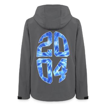 22 YEARS OLD 2004 22ND BIRTHDAY - Women’s Recycled Softshell Jacket by Stanley/Stella - anthracite - Back - AI Model Female 172 light (172cm)