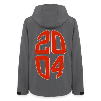 22 YEARS OLD 2004 22ND BIRTHDAY - Women’s Recycled Softshell Jacket by Stanley/Stella - anthracite - Back - AI Model Female 172 light (172cm)