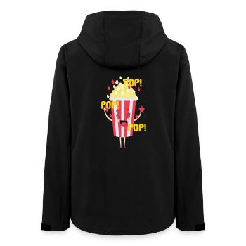 Popcorn Grignots Kino Canapé Fast Food Chips - Veste softshell femme recyclée Stanley/Stella - noir - Dos - AI Model Female 172 light (172cm)