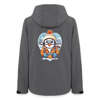 Süßer Pinguin - Frauen Recycelte Softshelljacke von Stanley/Stella - Anthrazit - Hinten - AI Model Female 172 light (172cm)