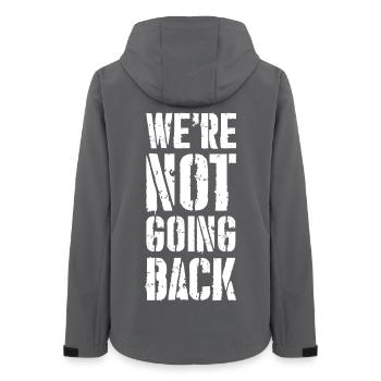 Nous ne reviendrons pas en arrière - Veste softshell femme recyclée Stanley/Stella - charbon - Dos - AI Model Female 172 light (172cm)