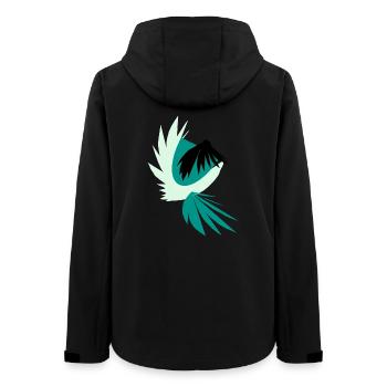 Feuilles de palmier tropical dans le vent - Veste softshell femme recyclée Stanley/Stella - noir - Dos - AI Model Female 172 light (172cm)