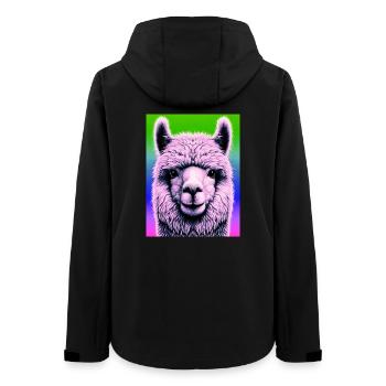 Alpaca - Women’s Recycled Softshell Jacket by Stanley/Stella - black - Back - AI Model Female 172 light (172cm)