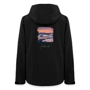 Lagoon Iceland - Frauen Recycelte Softshelljacke von Stanley/Stella - Schwarz - Hinten - AI Model Female 172 light (172cm)