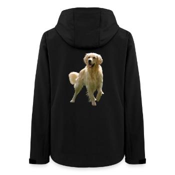 Golden Retriever - Frauen Recycelte Softshelljacke von Stanley/Stella - Schwarz - Hinten - AI Model Female 172 light (172cm)
