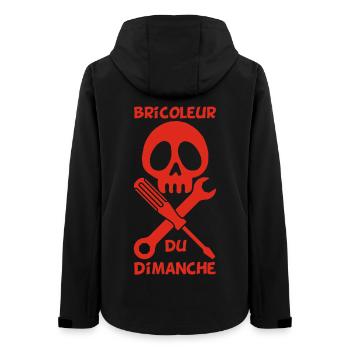 Bricoleur du dimanche (rouge) - Veste softshell femme recyclée Stanley/Stella - noir - Dos - AI Model Female 172 light (172cm)