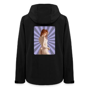 Sexy T-Shirt Redhead Girl Woman Pinup Comic Pop - Veste softshell femme recyclée Stanley/Stella - noir - Dos - AI Model Female 172 light (172cm)