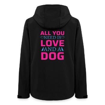 Tout ce dont tu as besoin, c’est d’amour et de chien - Veste softshell femme recyclée Stanley/Stella - noir - Dos - AI Model Female 172 light (172cm)