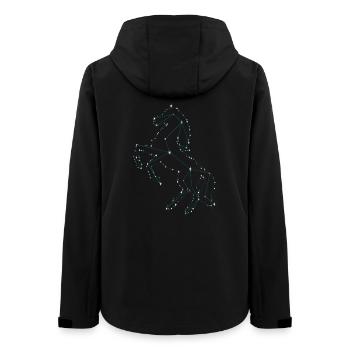 Pferdetraum Pferde Liebe Sternen Pferd - Frauen Recycelte Softshelljacke von Stanley/Stella - Schwarz - Hinten - AI Model Female 172 light (172cm)