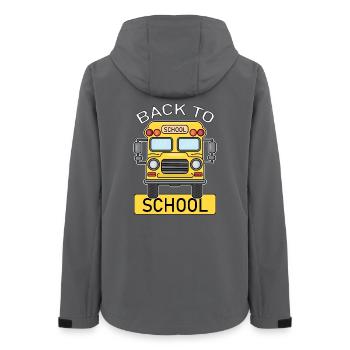 Back to school School start school bus - Women’s Recycled Softshell Jacket by Stanley/Stella - anthracite - Back - AI Model Female 172 light (172cm)