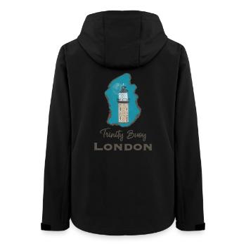 Londres, Trinity Buoy Lighthouse, Pixel Art - Veste softshell femme recyclée Stanley/Stella - noir - Dos - AI Model Female 172 light (172cm)