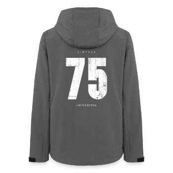 Vintage 75 Limited Edition Logo - Women’s Recycled Softshell Jacket by Stanley/Stella - anthracite - Back - AI Model Female 172 light (172cm)