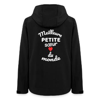 Kleine Schwester Geschwisterkreis Welt - Frauen Recycelte Softshelljacke von Stanley/Stella - Schwarz - Hinten - AI Model Female 172 light (172cm)