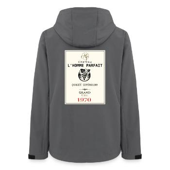 L'homme parfait - Veste softshell femme recyclée Stanley/Stella - charbon - Dos - AI Model Female 172 light (172cm)