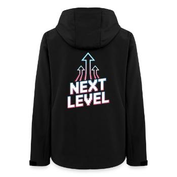 Next Level Gamer Pixel Retro Ascension Arrows - Women’s Recycled Softshell Jacket by Stanley/Stella - black - Back - AI Model Female 172 light (172cm)
