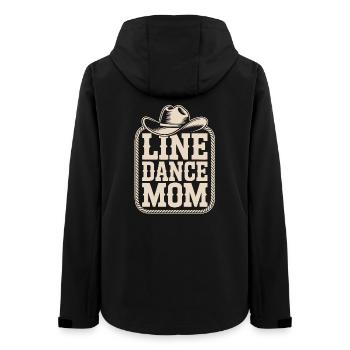 Line Dance Mom Western - Frauen Recycelte Softshelljacke von Stanley/Stella - Schwarz - Hinten - AI Model Female 172 light (172cm)
