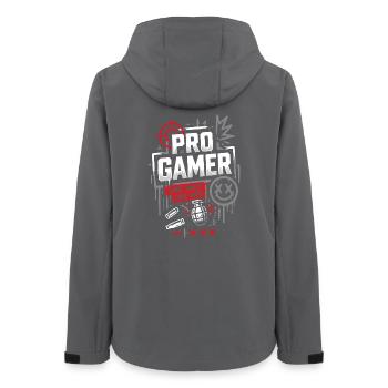 Pro Gamer No Mercy Style - Frauen Recycelte Softshelljacke von Stanley/Stella - Anthrazit - Hinten - AI Model Female 172 light (172cm)