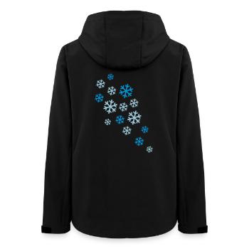 schneeflocken schnee winter - Frauen Recycelte Softshelljacke von Stanley/Stella - Schwarz - Hinten - AI Model Female 172 light (172cm)