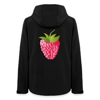 pink rote reife Himbeere - Frauen Recycelte Softshelljacke von Stanley/Stella - Schwarz - Hinten - AI Model Female 172 light (172cm)