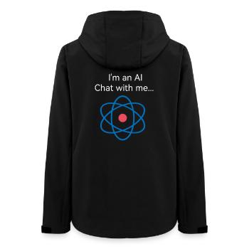 AI Chat - Frauen Recycelte Softshelljacke von Stanley/Stella - Schwarz - Hinten - AI Model Female 172 light (172cm)