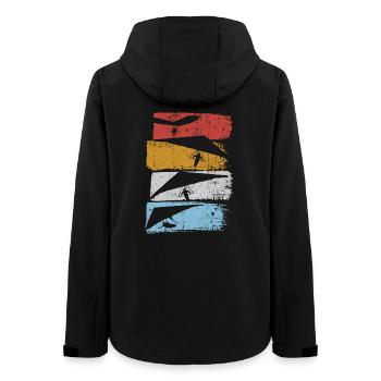 Strata Silhouette Climbers - Women’s Recycled Softshell Jacket by Stanley/Stella - black - Back - AI Model Female 172 light (172cm)