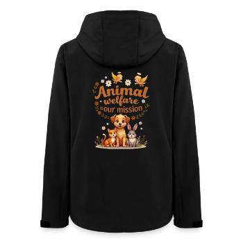 Le bien-être animal est notre mission - Veste softshell femme recyclée Stanley/Stella - noir - Dos - AI Model Female 172 light (172cm)