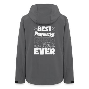 Pharmacien Technicien Pharmaceutique - Veste softshell femme recyclée Stanley/Stella - charbon - Dos - AI Model Female 172 light (172cm)