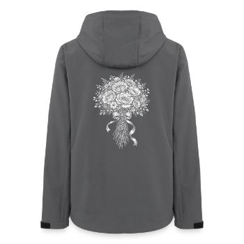 Bridal bouquet - Women’s Recycled Softshell Jacket by Stanley/Stella - anthracite - Back - AI Model Female 172 light (172cm)