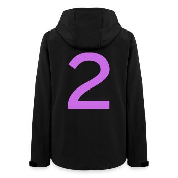 2 - Women’s Recycled Softshell Jacket by Stanley/Stella - black - Back - AI Model Female 172 light (172cm)