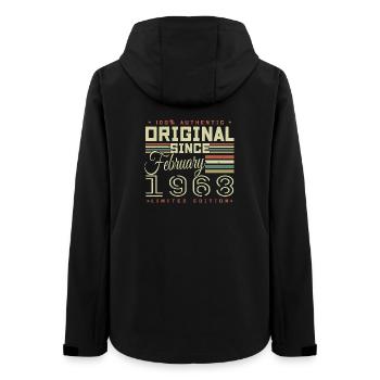 Großartig seit Februar 1968 - Frauen Recycelte Softshelljacke von Stanley/Stella - Schwarz - Hinten - AI Model Female 172 light (172cm)