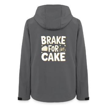 Gâteau de vélo sucré Conception de motivation - Veste softshell femme recyclée Stanley/Stella - charbon - Dos - AI Model Female 172 light (172cm)