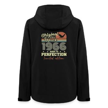 Birthday March 1966 - Women’s Recycled Softshell Jacket by Stanley/Stella - black - Back - AI Model Female 172 light (172cm)