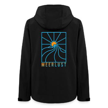 Mehr Lust auf Meer - Frauen Recycelte Softshelljacke von Stanley/Stella - Schwarz - Hinten - AI Model Female 172 light (172cm)