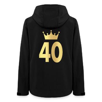 40. Geburtstag vierzig Geschenk - Frauen Recycelte Softshelljacke von Stanley/Stella - Schwarz - Hinten - AI Model Female 172 light (172cm)