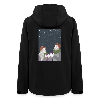 Des amis dans la neige - Veste softshell femme recyclée Stanley/Stella - noir - Dos - AI Model Female 172 light (172cm)
