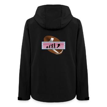 EVOLUTION AMERICAN FOOTBALL USA Flagge Geschenk - Frauen Recycelte Softshelljacke von Stanley/Stella - Schwarz - Hinten - AI Model Female 172 light (172cm)