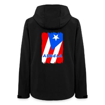 Puerto Rico Großmutter Flaggen Design - Frauen Recycelte Softshelljacke von Stanley/Stella - Schwarz - Hinten - AI Model Female 172 light (172cm)