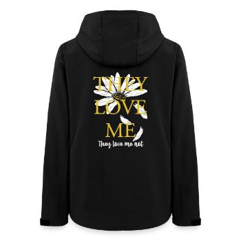 Sie lieben mich, nicht Daisy - Frauen Recycelte Softshelljacke von Stanley/Stella - Schwarz - Hinten - AI Model Female 172 light (172cm)