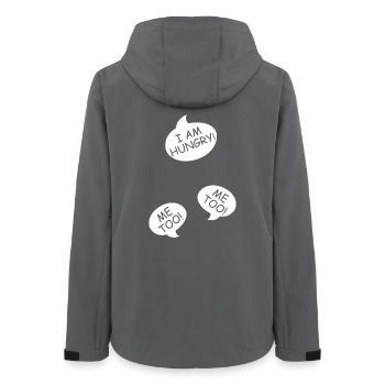 Annonce de la grossesse Maman des triplés Maman - Veste softshell femme recyclée Stanley/Stella - charbon - Dos - AI Model Female 172 light (172cm)